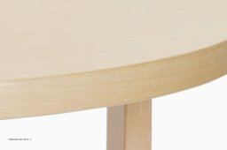 Aalto Table round Tisch, Birkenfurnier | Artek
