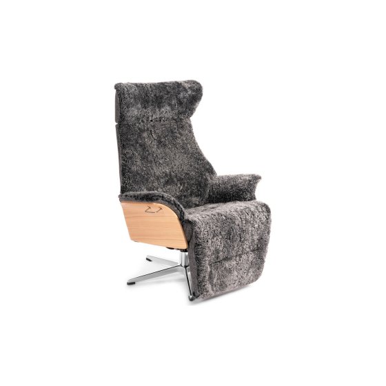 Air l�nestol med indbygget fodskammel | Conform