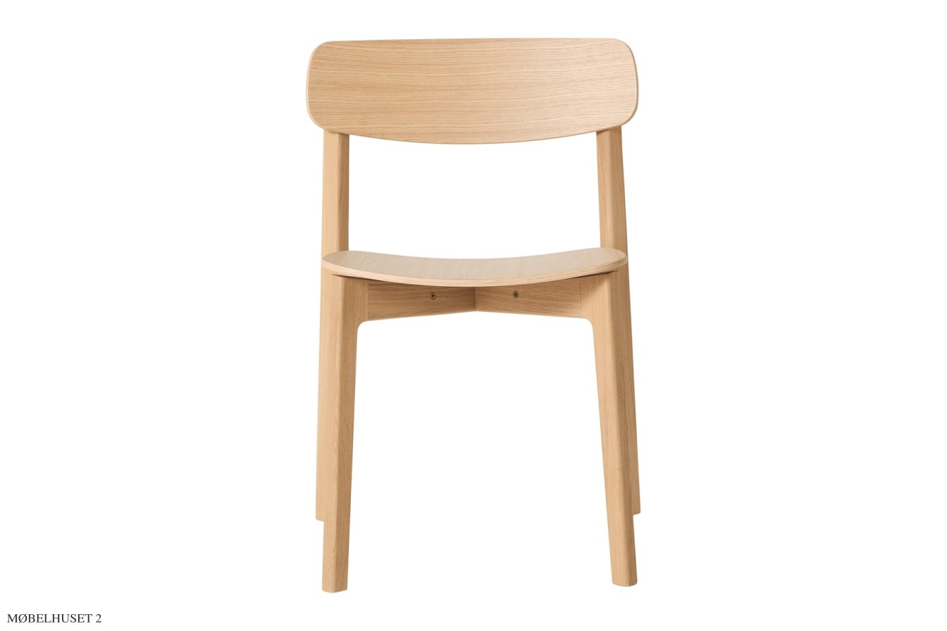 Anch Stol, Eiche wei� pigmentiert matt lackiert, Furnier | Andersen Furniture