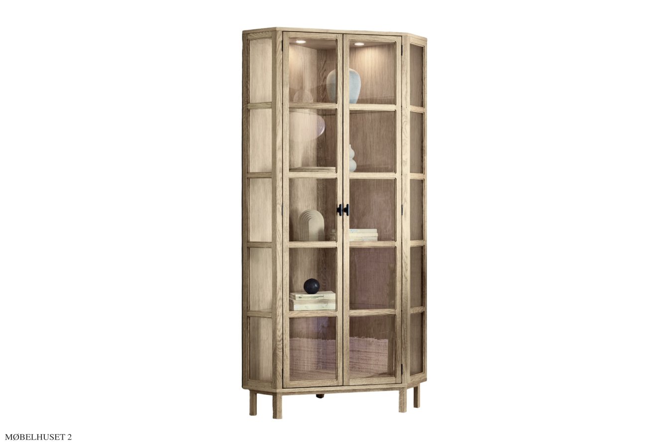 Angulus Vitrine, Eiche wei� ge�lt | Aakjaer Furniture
