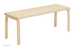 Bench 153A | Solid top, Lakeret birk | Artek