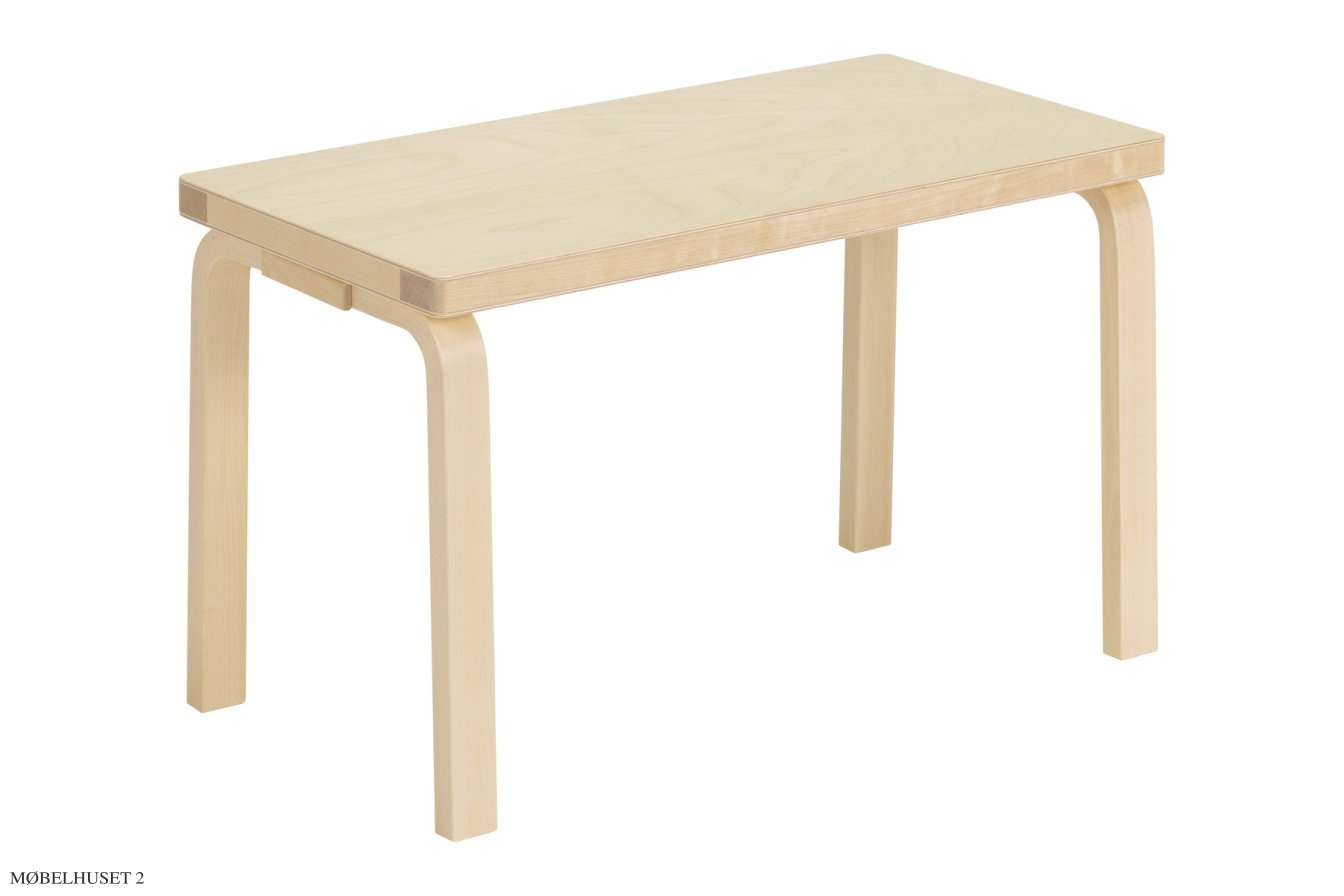 Bench 153B | Solid top, Lakeret birk | Artek