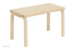 Bench 153B | Solid top, Lakeret birk | Artek