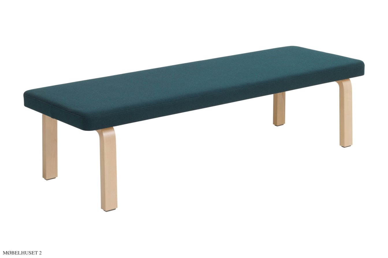 Bench 167 Bank, Birke lackiert/Stoff Preisgruppe F40 | Artek