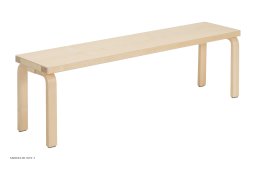 Bench 168B b�nk, Lakeret birk | Artek
