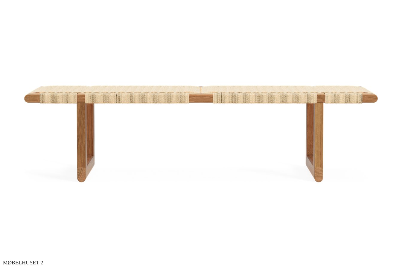 BM0489 b�nk og sofabord med papirgarn, BM0489L – 138 cm | Carl Hansen & S�n