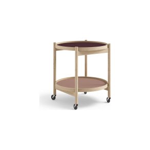 B�lling bakkebord Nano, Model 50, Eg ubehandlet, Wine – bordeaux/rosa | Brdr. Kr�ger