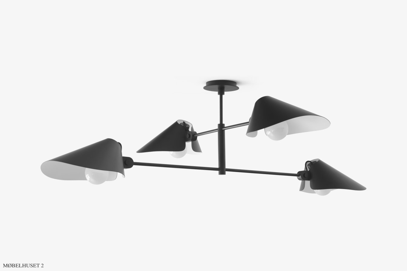Bonnet SC91-SC93 lysekrone, SC91 - h�jde 40 cm, Black | &Tradition