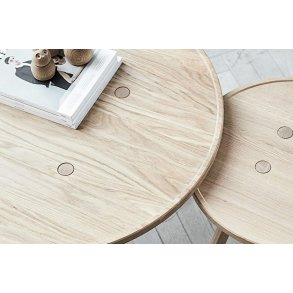 C2 Sofabord, �50 cm, Eiche wei� pigmentiert matt lackiert | Andersen Furniture