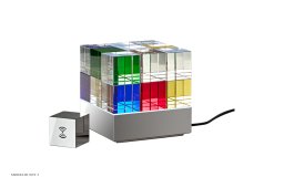Cubelight move bordlampe, MSCL 3, S�lv | Tecnolumen