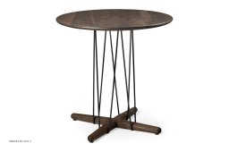 E021 Embrace sofabord, �48 cm, valn�d, sort pulverlakeret st�l | Carl Hansen & S�n