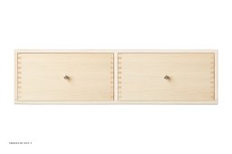ATBO Entr�reol med skuffer 18 x 70, Ask mat lak