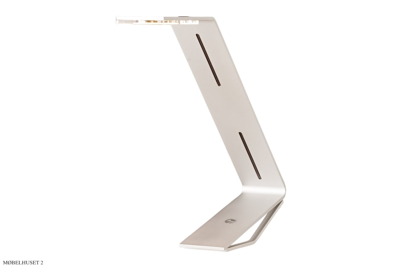 Flad TLON 12 bordlampe, S�lv | Tecnolumen