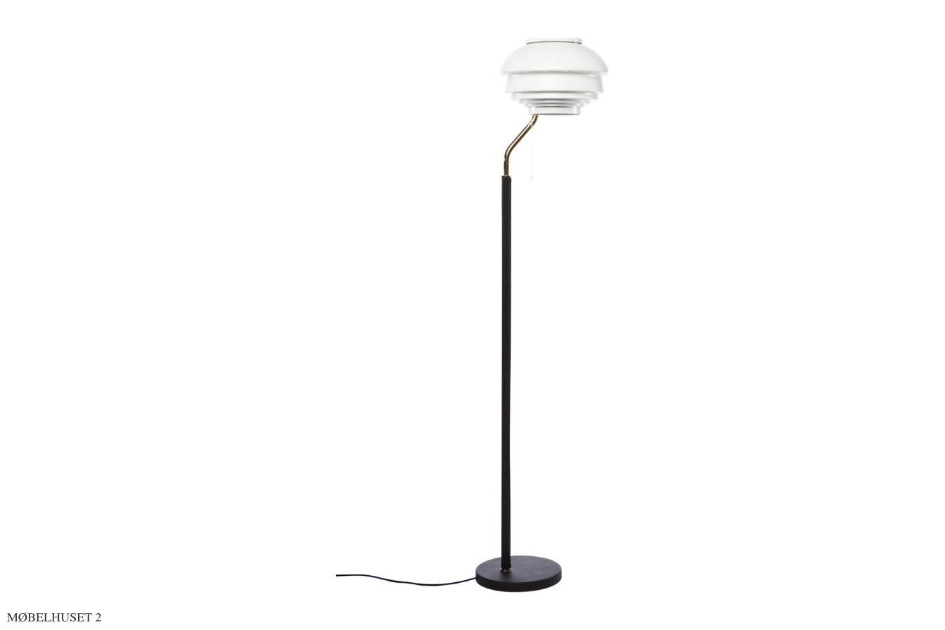 Floor Light A808, Wei� Schirm | Artek