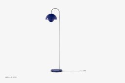 Flowerpot VP12 Stehleuchte, Cobalt Blue | &Tradition