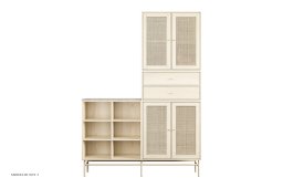 ATBO Garderobe 195 x 140, Ask mat lak