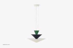 Gio LN14 & LN15 lysekrone, LN14 - �60 cm, Signal Green, Deep Blue & Ecru White | &Tradition
