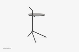 Halten SH9 Beistelltisch, Smoked Glass mit Warm black | &Tradition