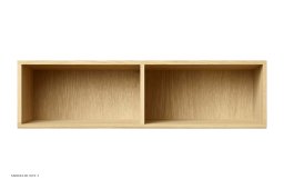 ATBO Halv hallway reol 18 x 70 med mellemside, 21 cm, Eg mat lak