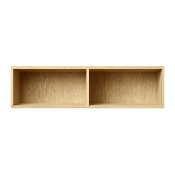 ATBO | Halv hallway reol 18 x 70 med mellemside