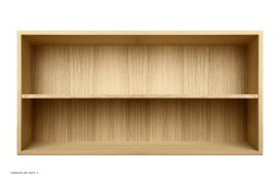 ATBO Halv reol vandret 35 x 70 med hel hylde, 21 cm, Eg mat lak