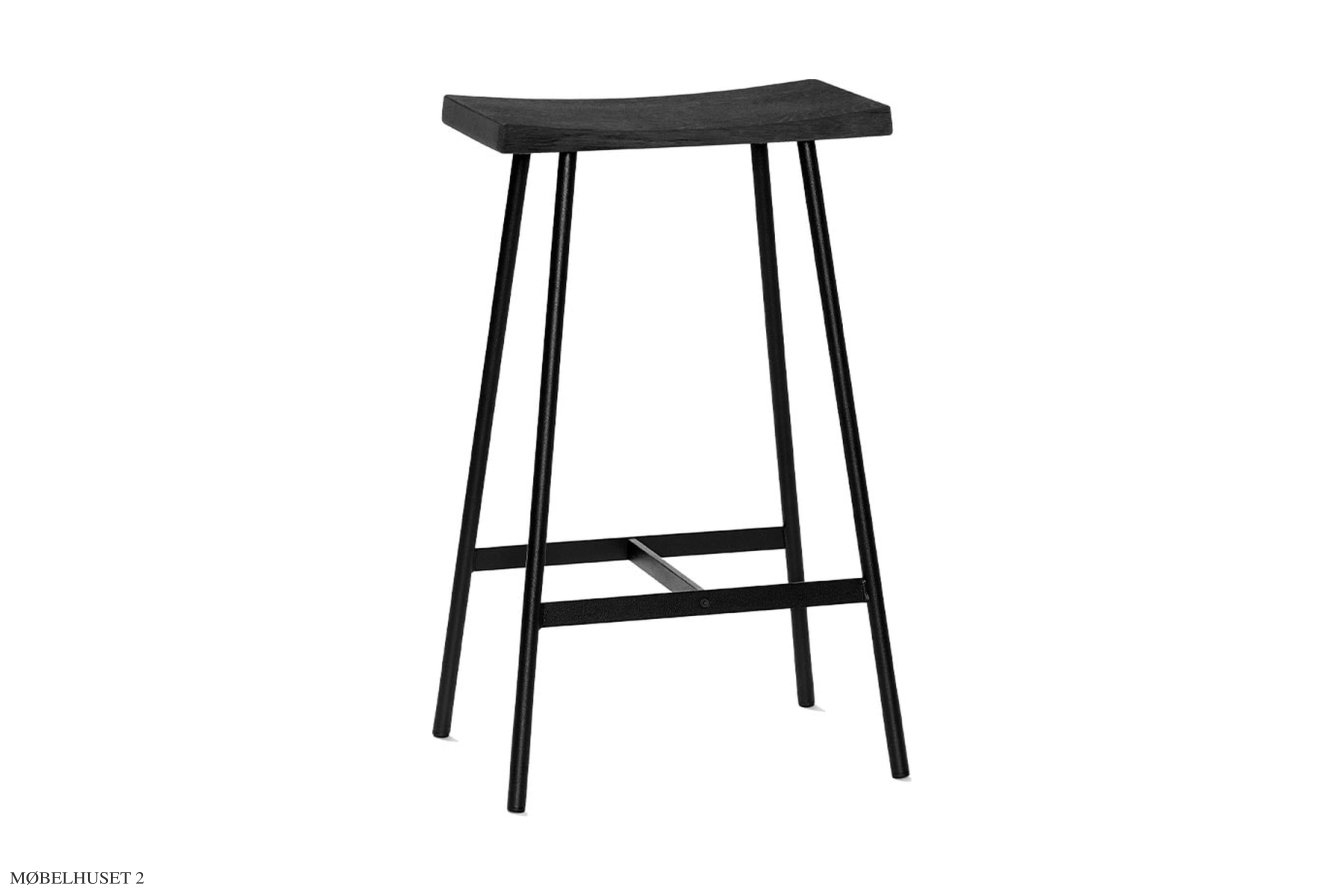 HC2 Barstol, H65 cm, Esche schwarz matt lackiert | Andersen Furniture