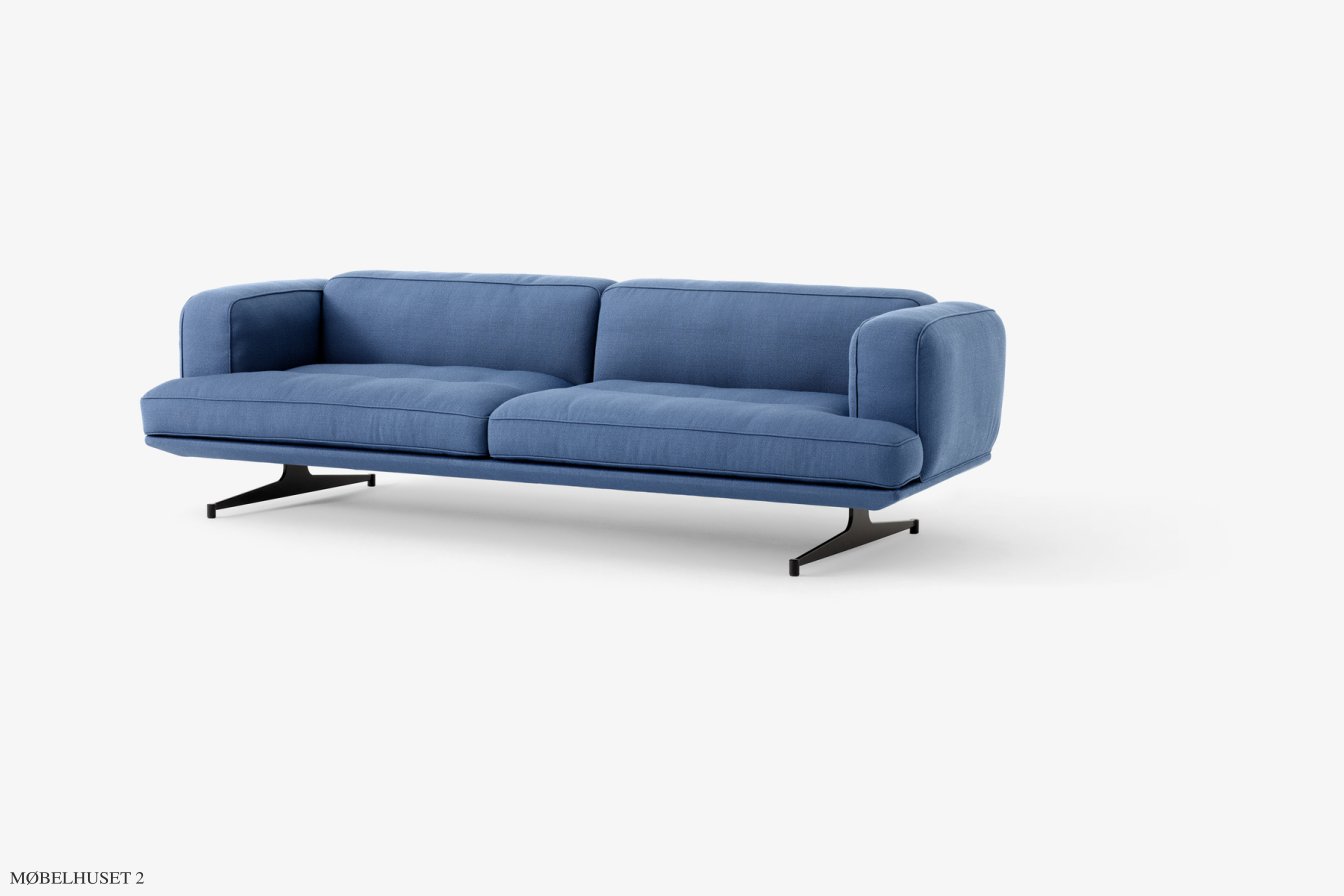 Inland AV23 Sofa, Warm Black, Vidar 733 | &Tradition