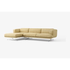 Inland AV42 sofa, Poleret aluminium, Acca 231 | &Tradition