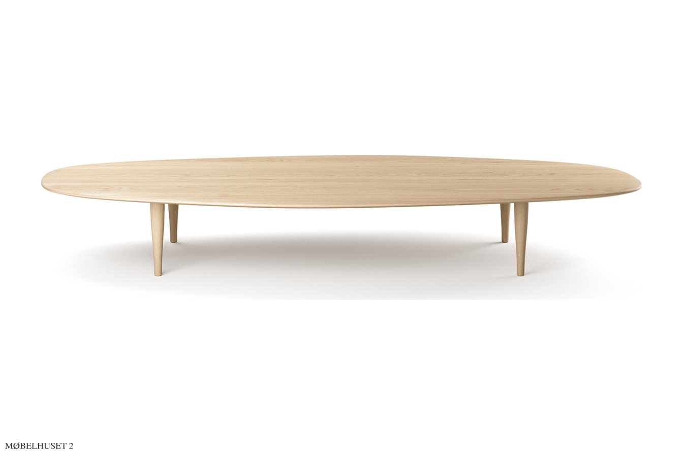 Jari Low Tables, Ellipse 180x80, Eiche ge�lt | Brdr. Kr�ger