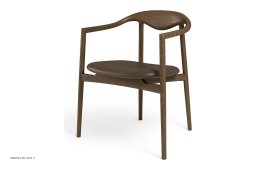 JARI Spisebordsstol, R�uchereiche ge�lt, Leder | Cinnamon | Brdr. Kr�ger