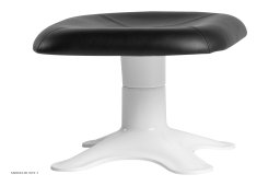 Karuselli Ottoman Hocker, Wei�/schwarz Prestige Leder | Artek