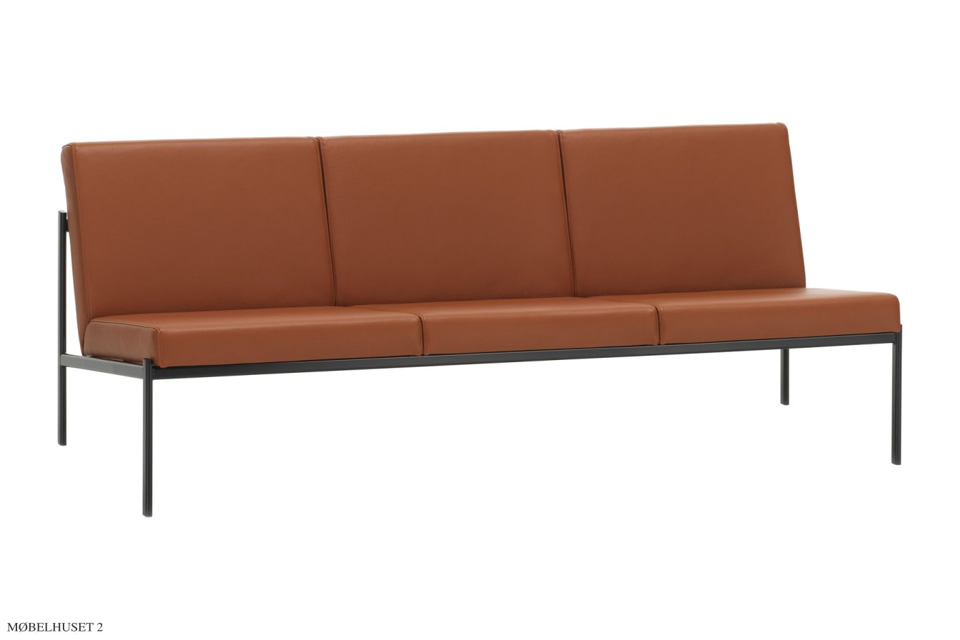 Kiki Sofa Sofa, 3 Sitzer/Prestige Leder cognac | Artek