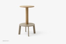 Massif AV39 & AV40 Hocker, AV39 - Thekenhocker, Oak & Grey Beige | &Tradition