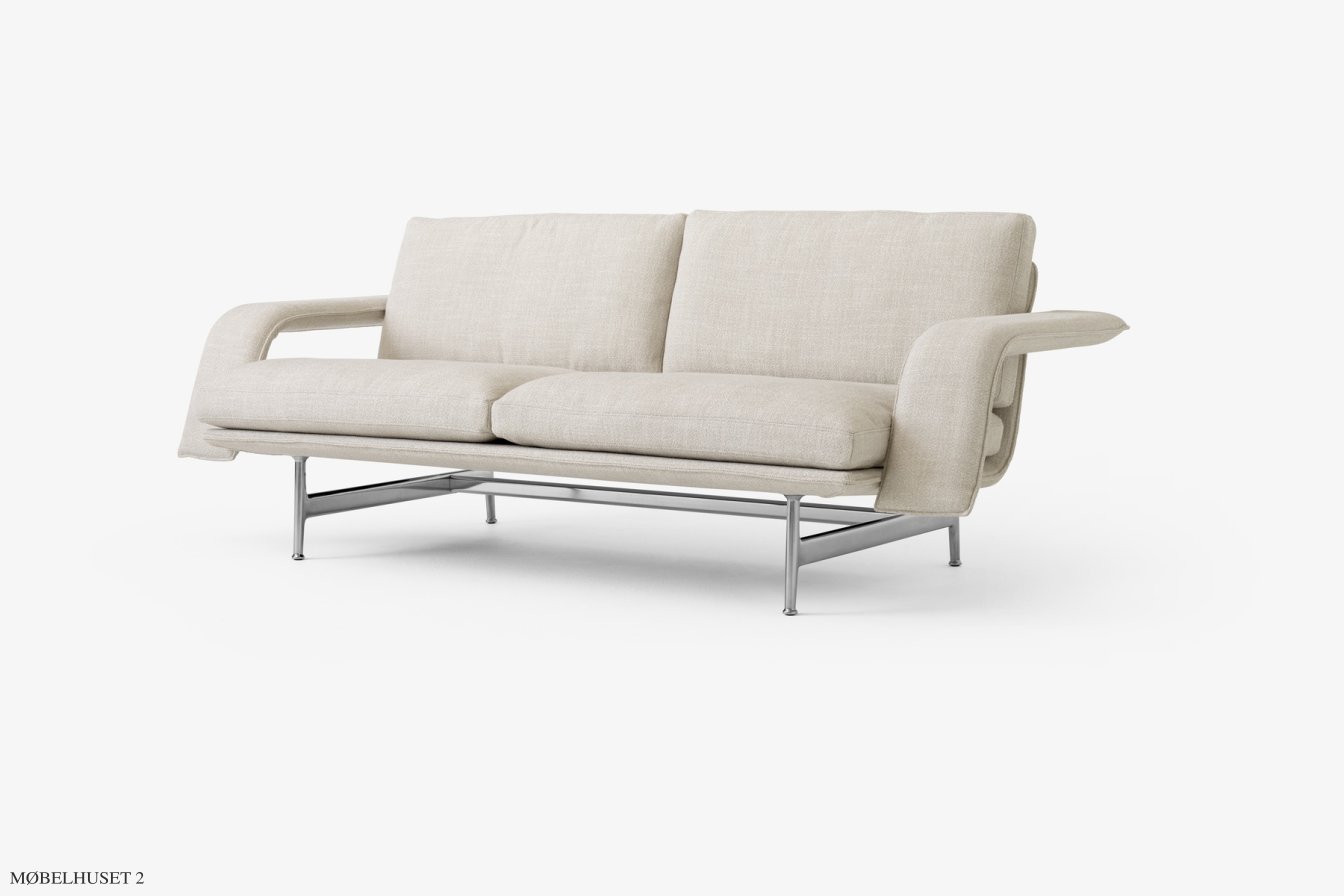 Meantime AV30 Sofa, Poliertes Aluminium, Ecriture 0210 | &Tradition
