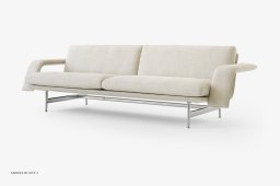 Meantime AV31 Sofa, Poliertes Aluminium, Ecriture 0210 | &Tradition