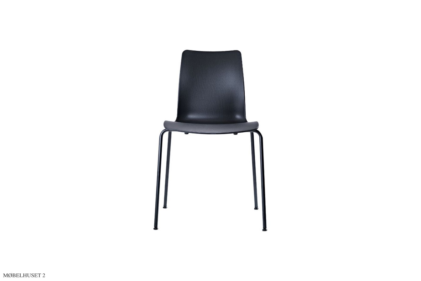 Mood 4-legs Stol, Schwarz, Schwarz | Andersen Furniture