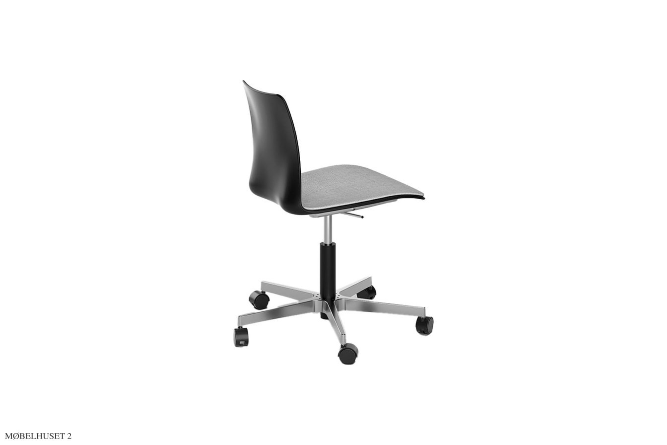 Mood Learn Stol, Schwarz, Aluminium poliert | Andersen Furniture