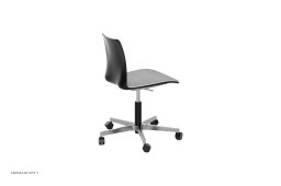Mood Learn Stol, Schwarz, Aluminium poliert | Andersen Furniture