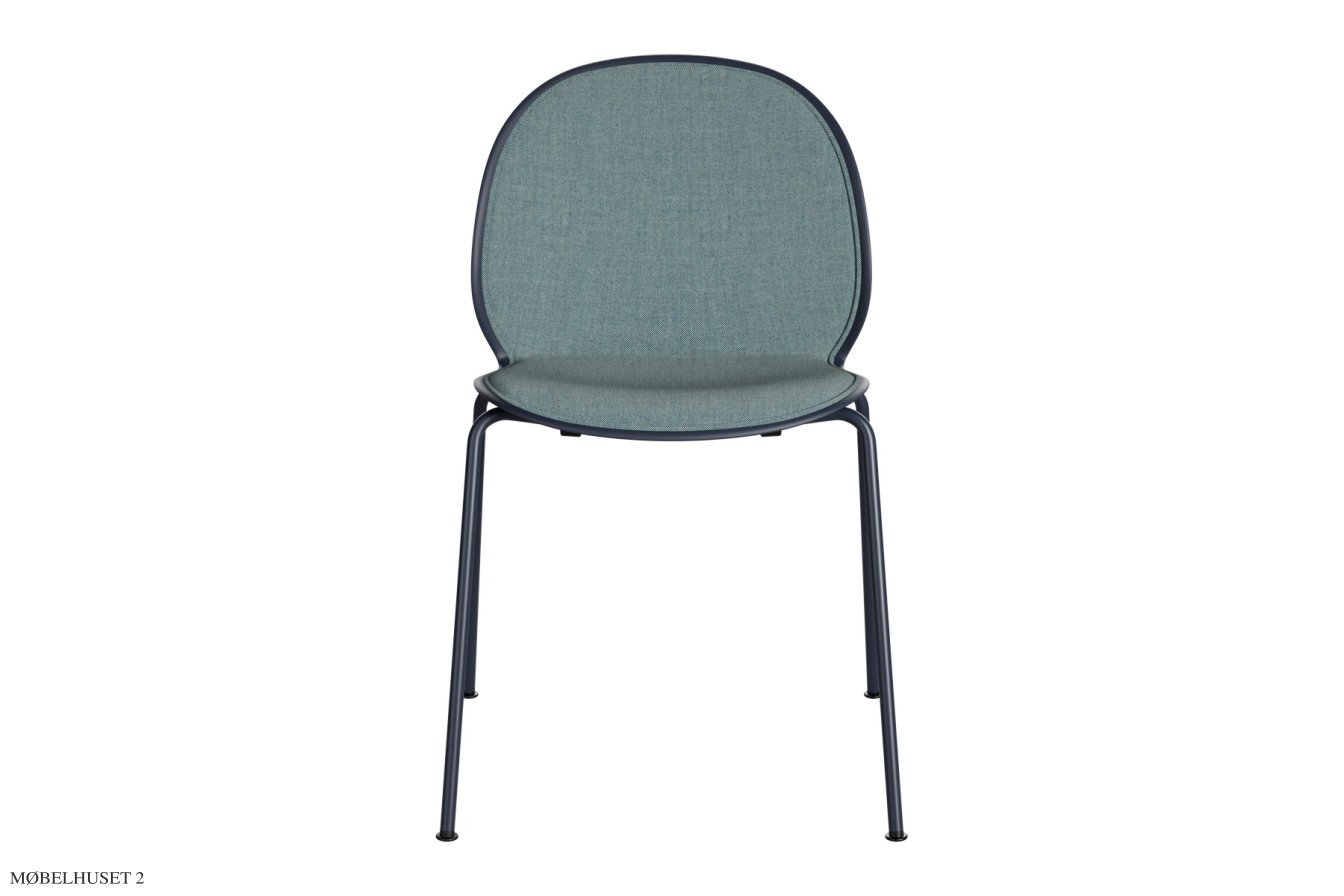N02 Recycle N02-10 Stuhl, Frontpolster, Dark Blue | Fritz Hansen