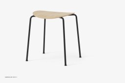 Pavilion AV36, AV37 & AV38 Hocker, AV36 - Hocker (H49), Eiche lackiert | &Tradition