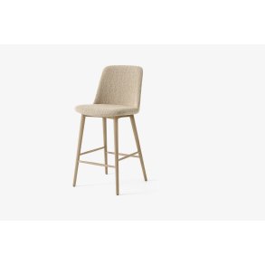 Rely HW130 Thekenhocker gepolstert, Eiche lackiert, Karakorum 003 | &Tradition
