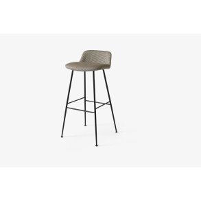 Rely HW88 Thekenhocker gepolstert, Schwarz, Fuse 0351 | &Tradition