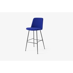 Rely HW99 Thekenhocker gepolstert mit Sitzkissen, Schwarz, Hallingdal 773 | &Tradition