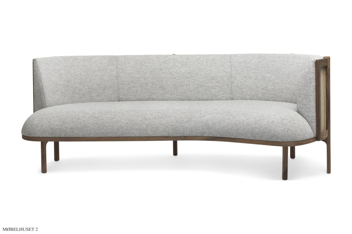 RF1903 Sideways Sofa, Walnuss ge�lt, Hallingdal, Hallingdal 116, Rechts | Carl Hansen & S�n
