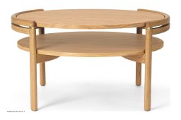 RF1905 Sideways Couchtisch, Eiche ge�lt, Furnier | Carl Hansen & S�n