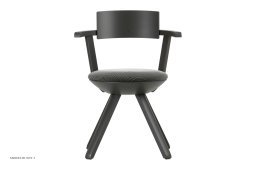 Rival Chair Drehstuhl, Asfalt/3D-strik schwarz-wei� | Artek