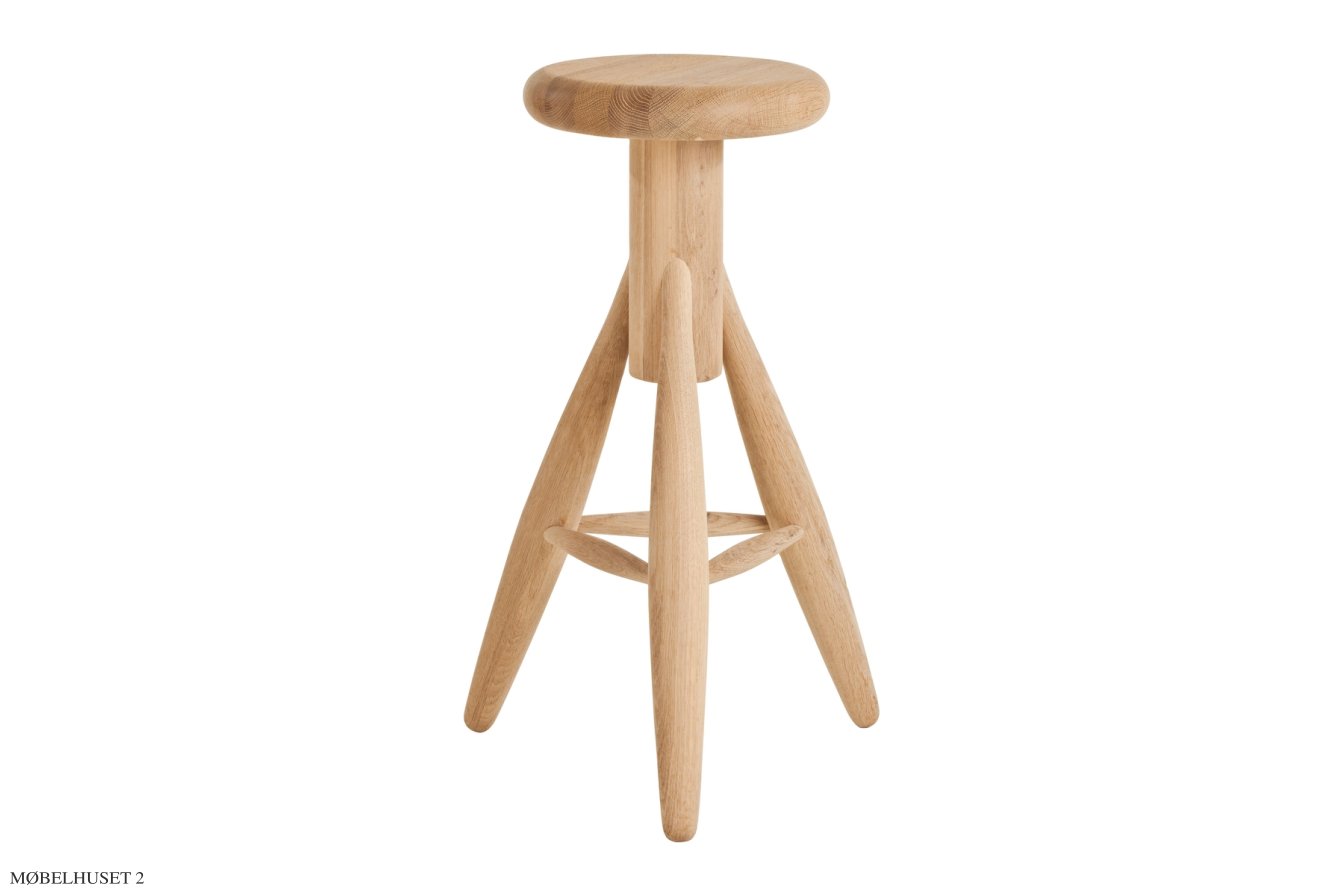 Rocket Bar Stool Barhocker, Eiche geseift | Artek