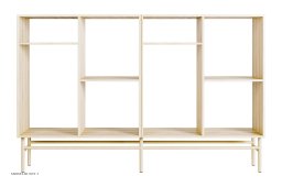 ATBO Rumdeler 2x1H 90 x 140, Ask mat lak