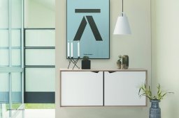 S2 Reol, 2 T�ren – Alpino, Eiche geseift | Andersen Furniture