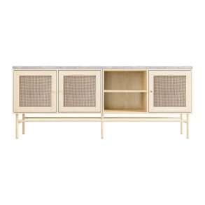 ATBO TV-Regal 55 x 140, Esche matt lackiert